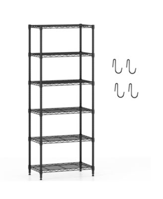 6 Tier Metal Storage Shelving Unit with 900 lb Capacity