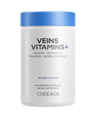 Veins Vitamins, Diosmin, Hesperidin, Horse Chestnut, Butcher's Broom, Vitamin C, 120 Capsules