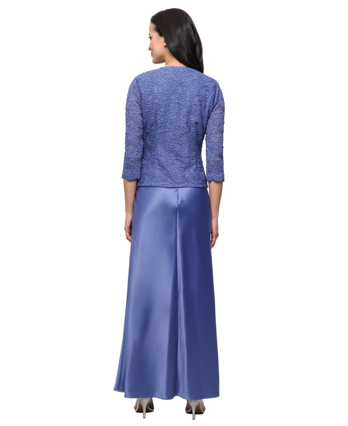 Женская куртка Alex Evenings Petite Lace Dress and Jacket, цвет: Cornflower — фото 5