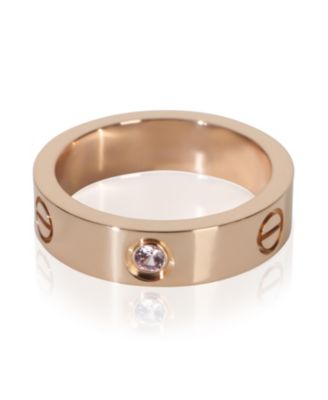 Rose Gold Sapphire Love Ring