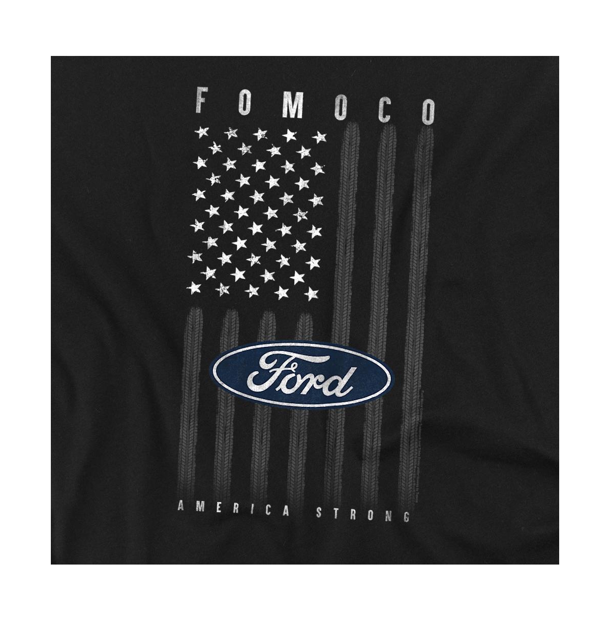 Mustang Men's Ford Usa Flag T-Shirt