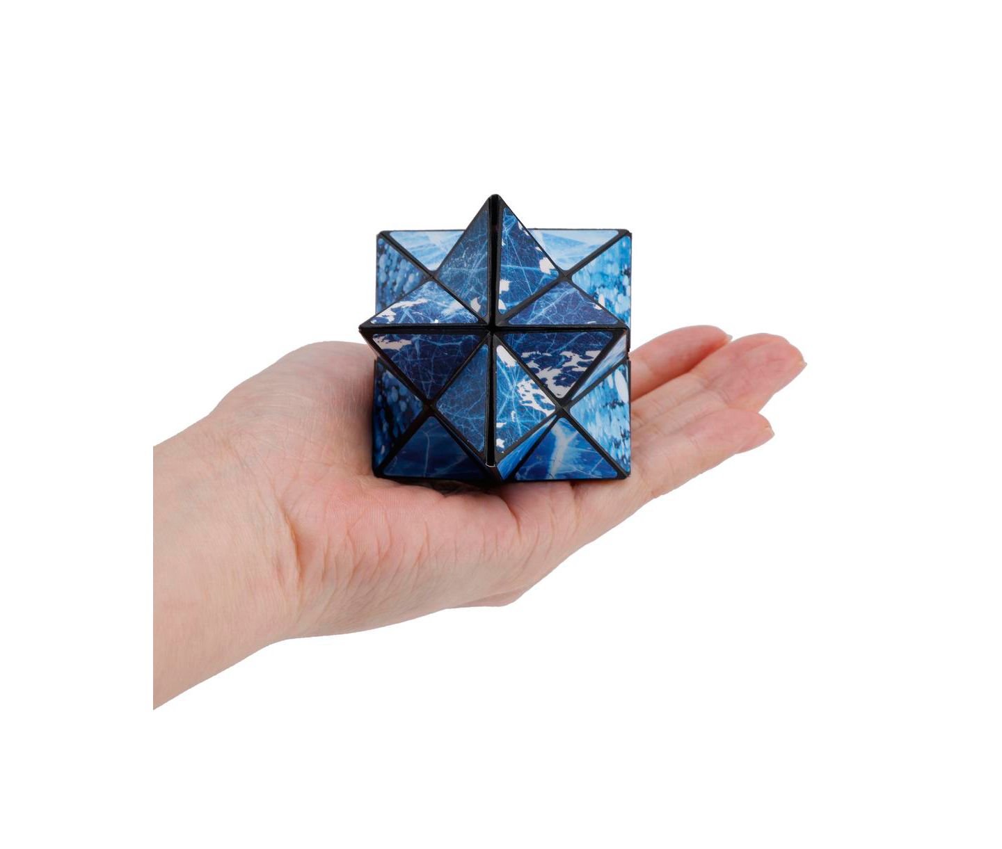 Детская игрушка Bruce & Shark 2-in-1 North and South Poles Fidget Cube - Folds into Star, Cube & Rectangle — фото 6