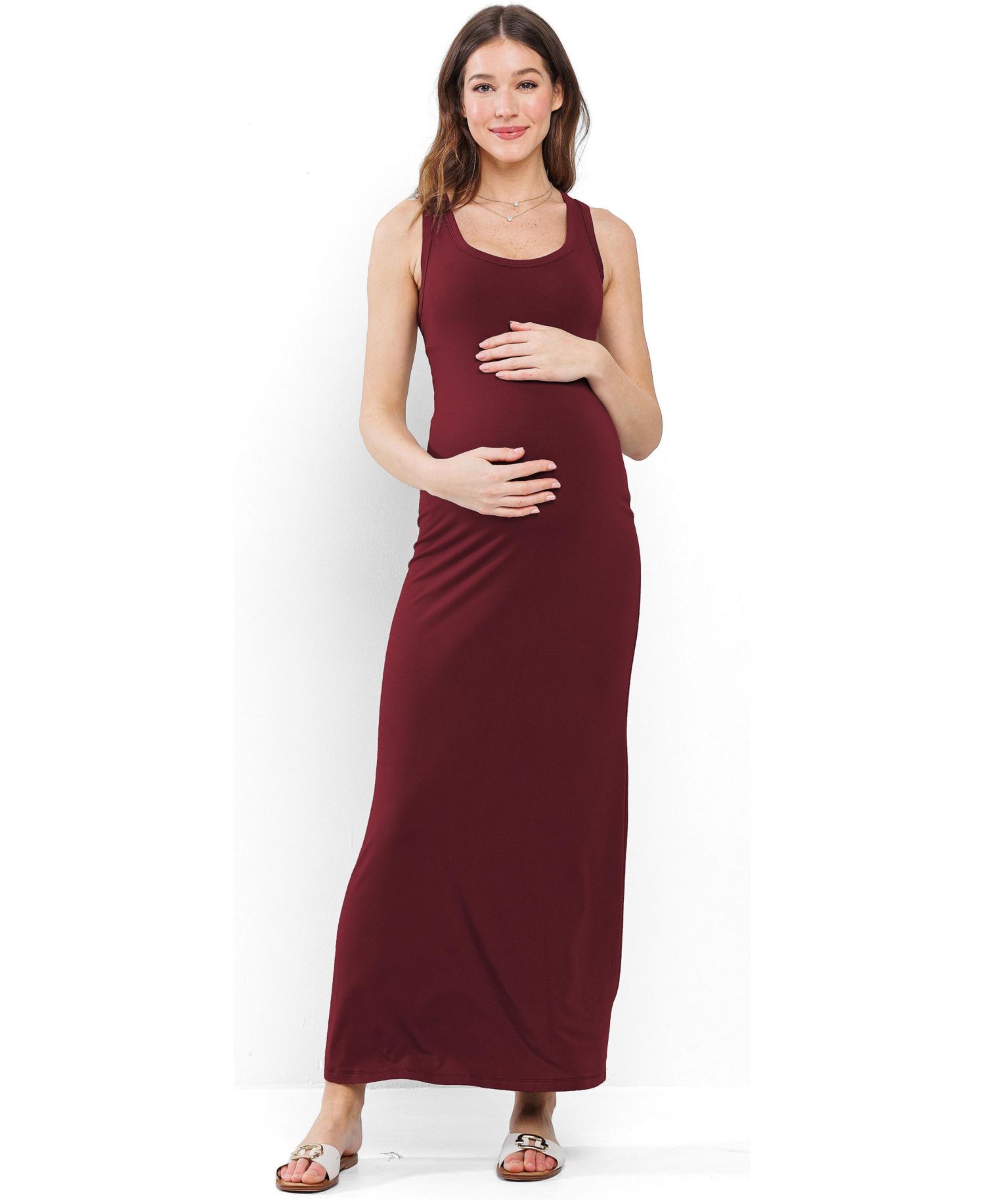 Women's Scoop Neck Sleeveless Maxi Dress