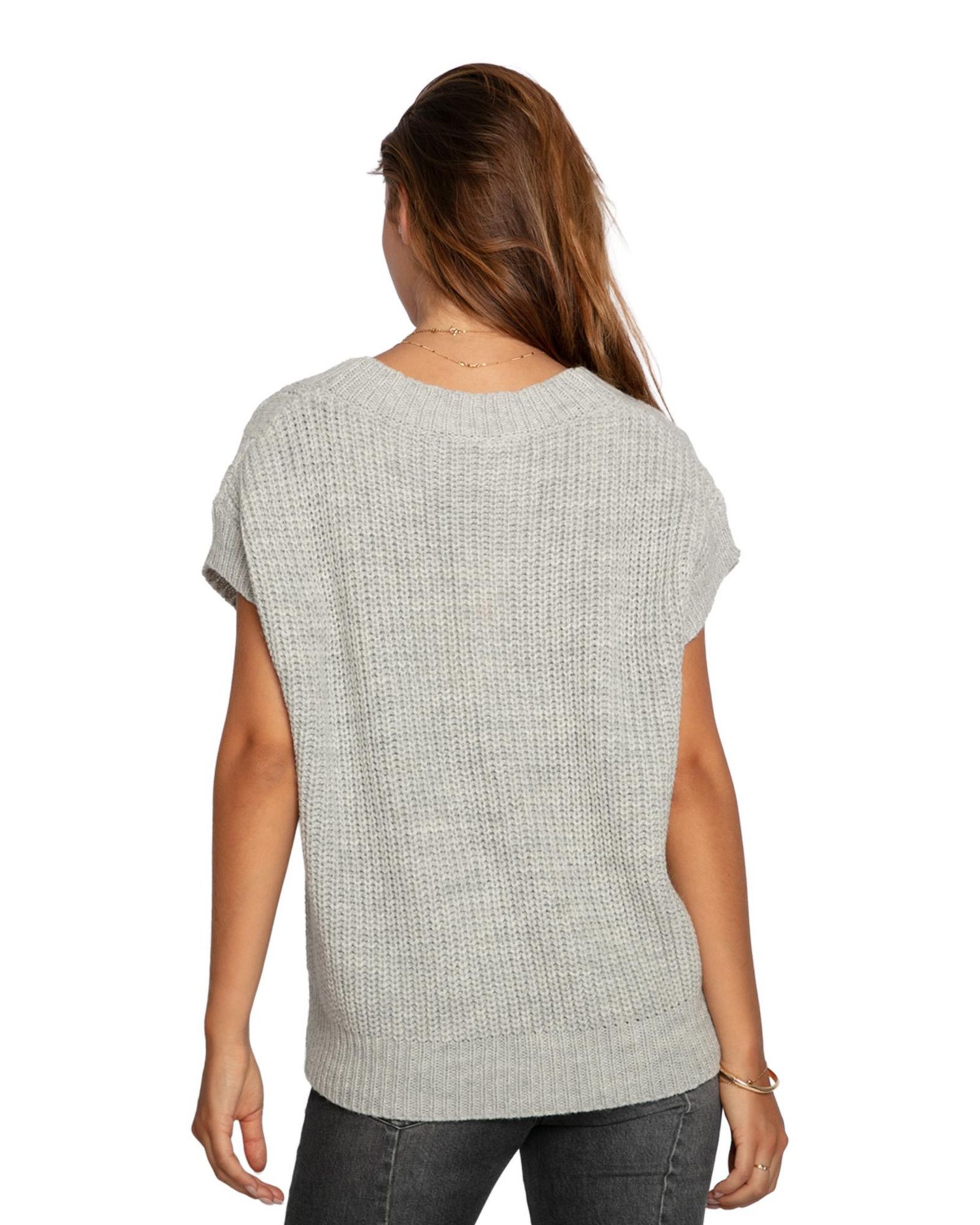 Women's Rosette Oversized Knitted Vest