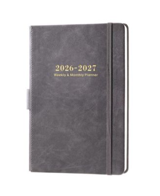 2026 Planner Weekly Monthly Daily Leather Hardcover
