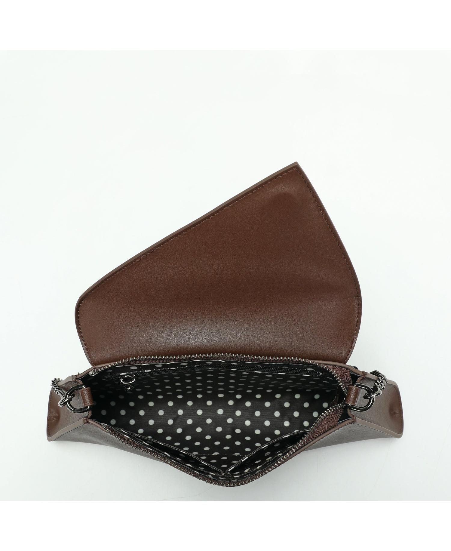 Women's Saffiano Leather Envelope Clutch Purse Crossbody Shoulder Evening Bag Elegant Handbag with Chain Strap