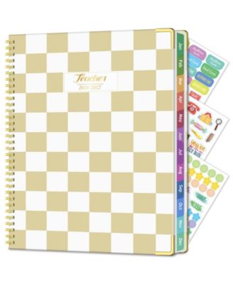 2026-2027 Academic Year Teacher Planner Lesson Plan Book - Spiral-Bound, with Monthly Index Tabs and Stickers