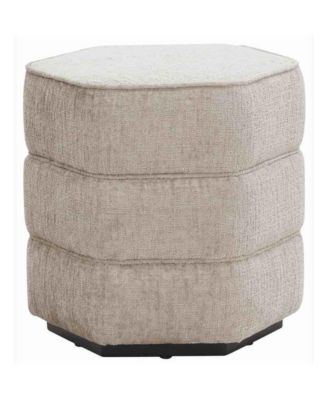 Rosaria Chenille Hexagon Ottoman