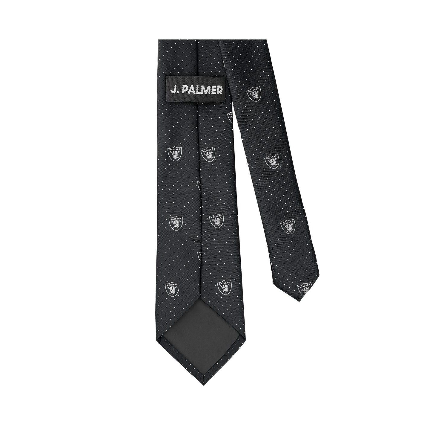 Мужской галстук J. Palmer Las Vegas Raiders Game Day Polka Dot Tie — фото 2