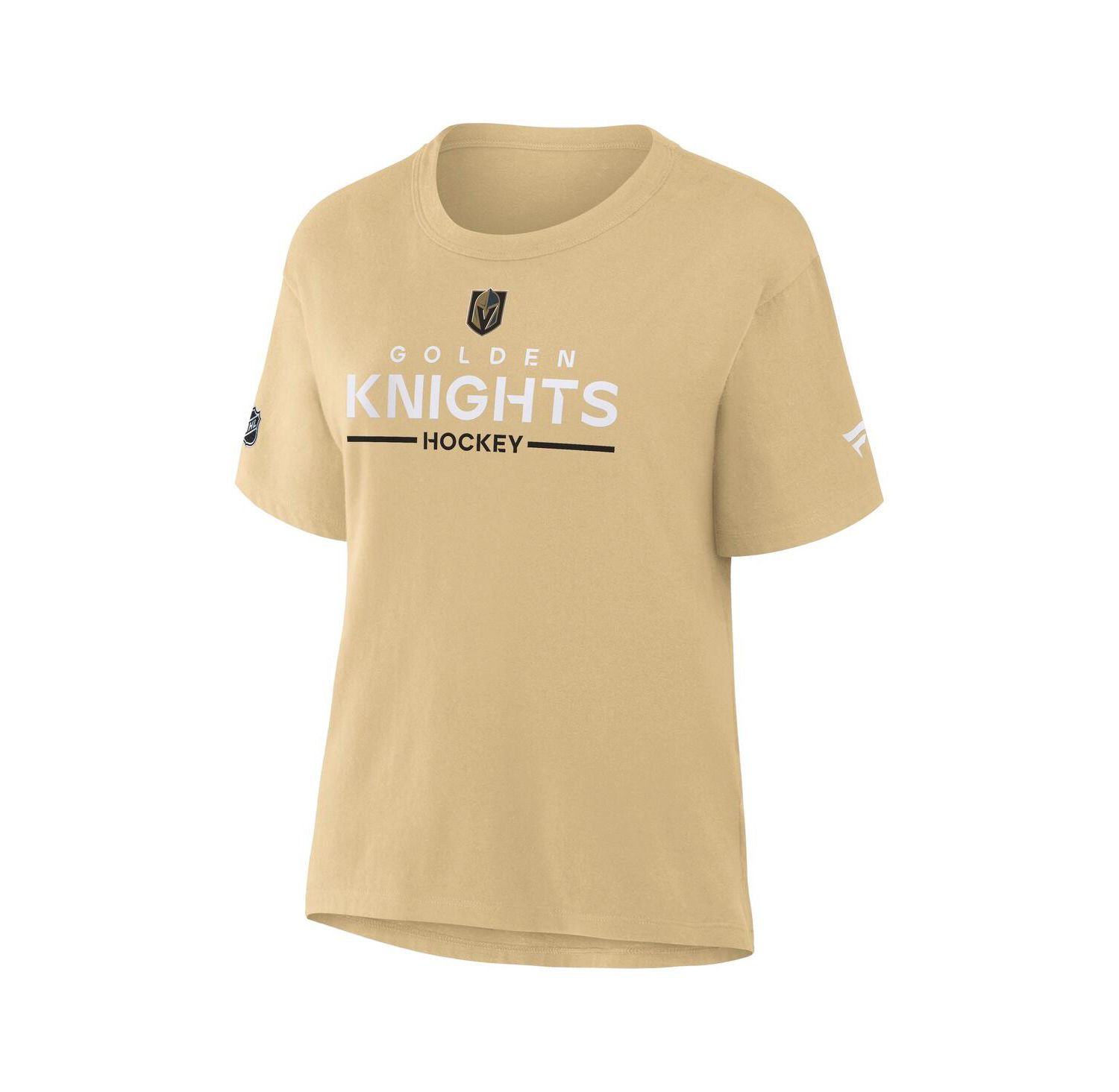 Women's Gold Vegas Golden Knights Authentic Pro Primary T-Shirt
