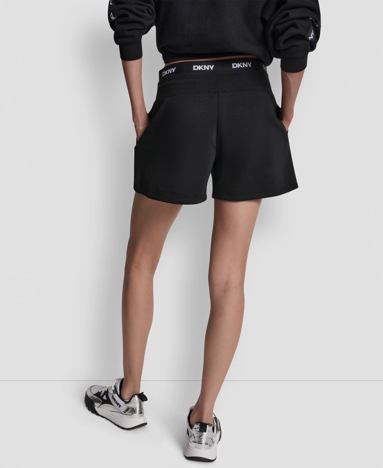 Women's High-Rise Logo Elastic Waistband Shorts
