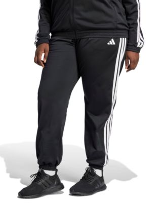 adidas Plus Size Tricot 3-Stripes Track Pants - Macy's