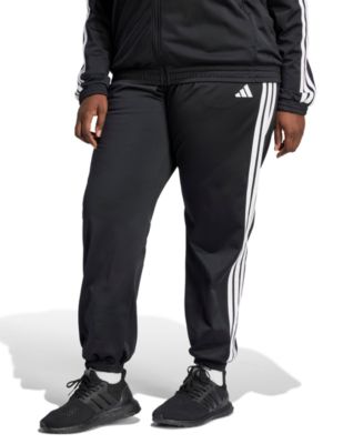 adidas Plus Size Tricot 3-Stripes Track Pants - Macy's
