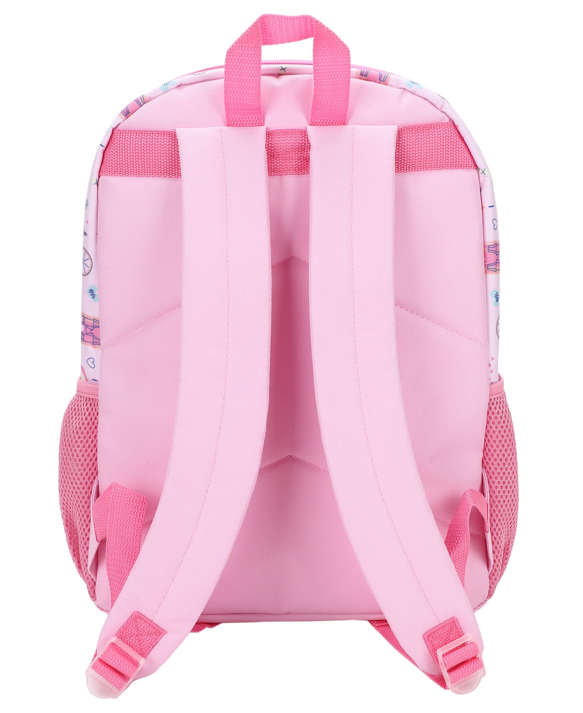 Детские Disney Princess Girls' Backpack, Lunch Bag, Pencil Case, Key Chain and Carabiner, 5-Piece Set — фото 6