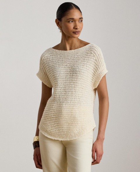 Женские Lauren Ralph Lauren Women's Boat Neck Dropped Shoulder Sweater
