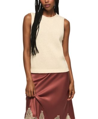 Women's Crewneck Knit Tank Top