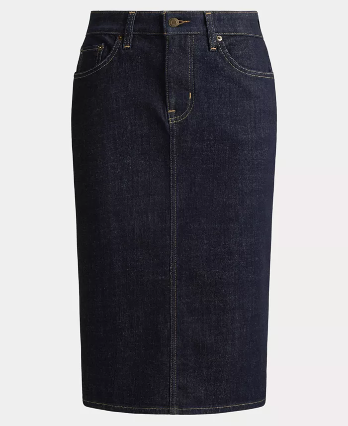 Denim Pencil Skirt - thumbnail 7