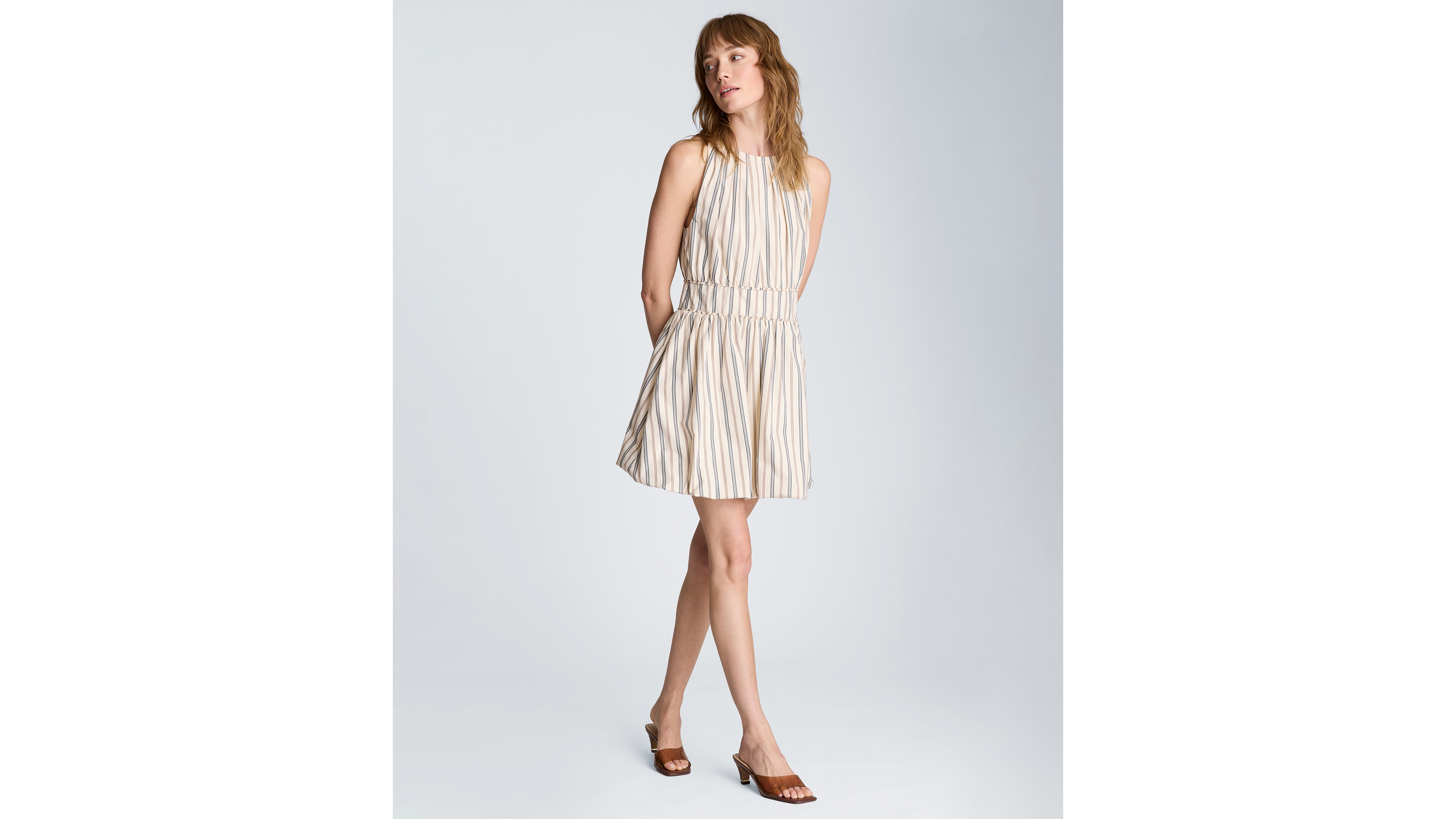 Kenneth Cole Women's Crewneck Bubble Mini Dress