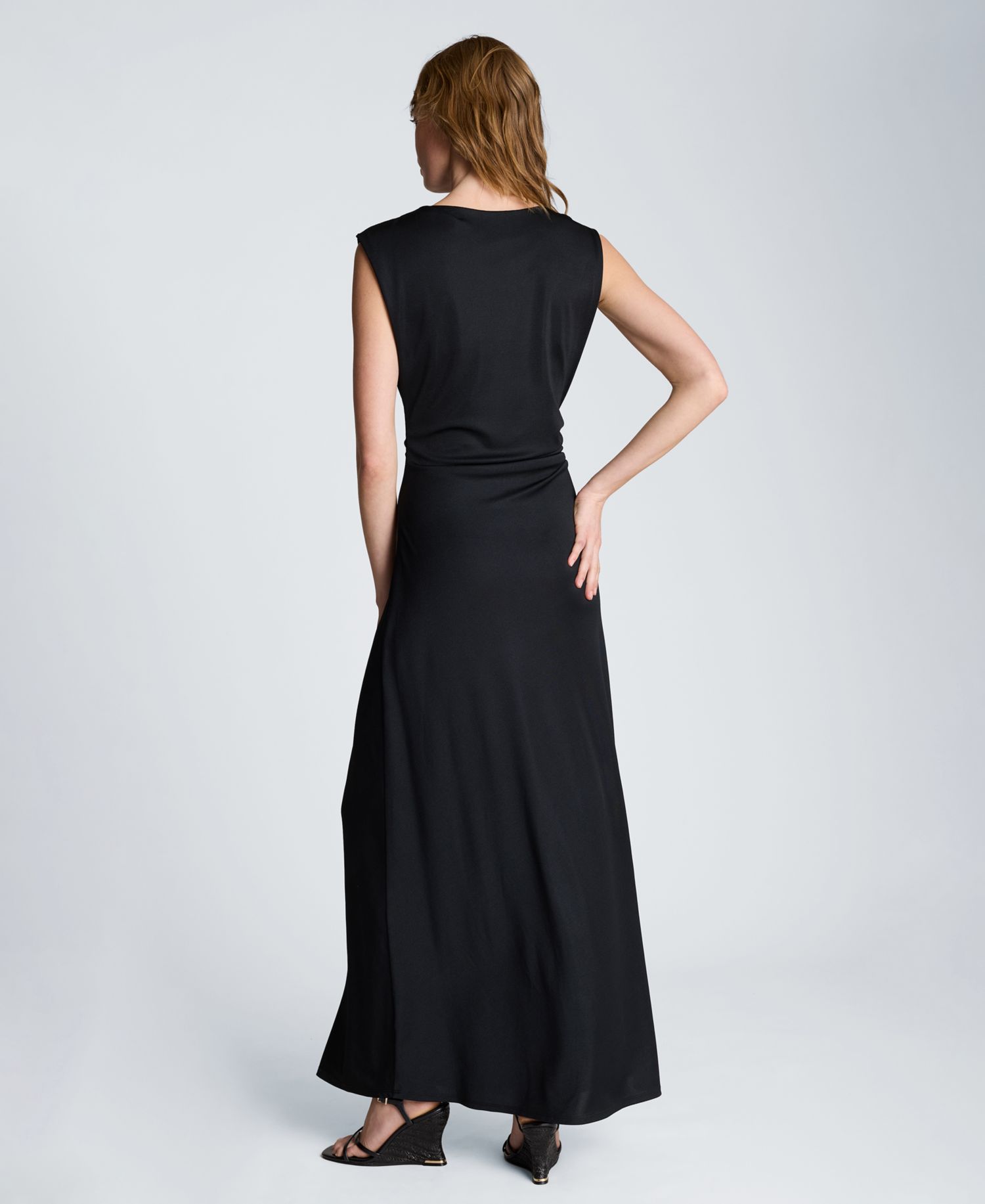 Women's Waist Drape Maxi Dress