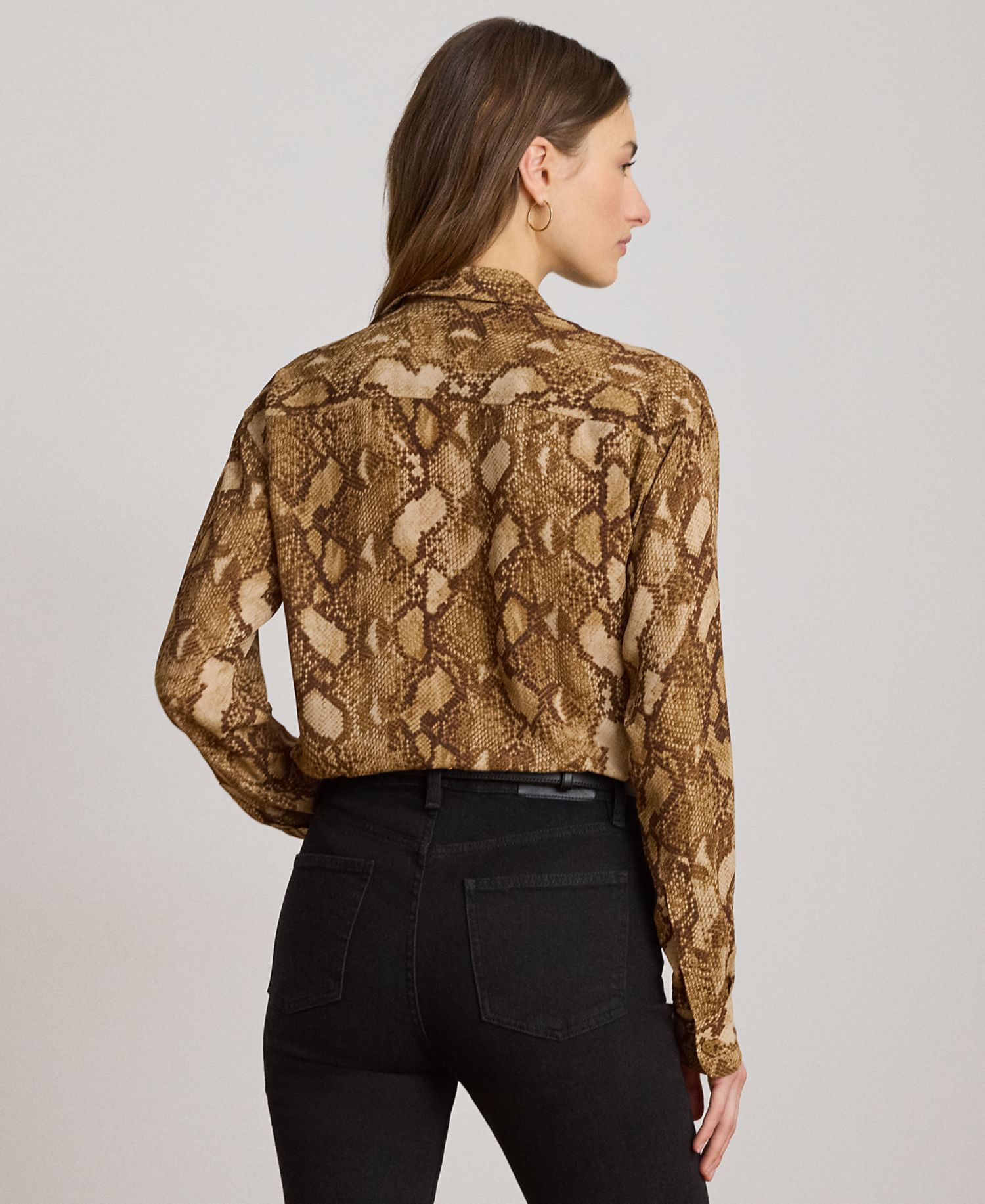 Petite Relaxed Button-Front Shirt