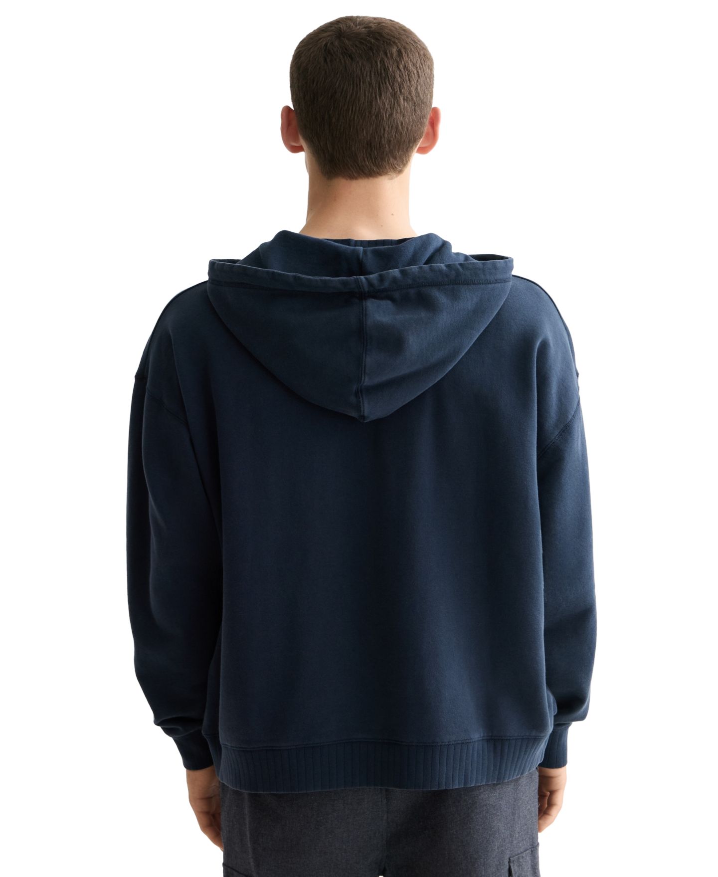 Мужское худи SCOTCH & SODA Washed Artwork Drawcord, цвет: Небесно-голубой — фото 3