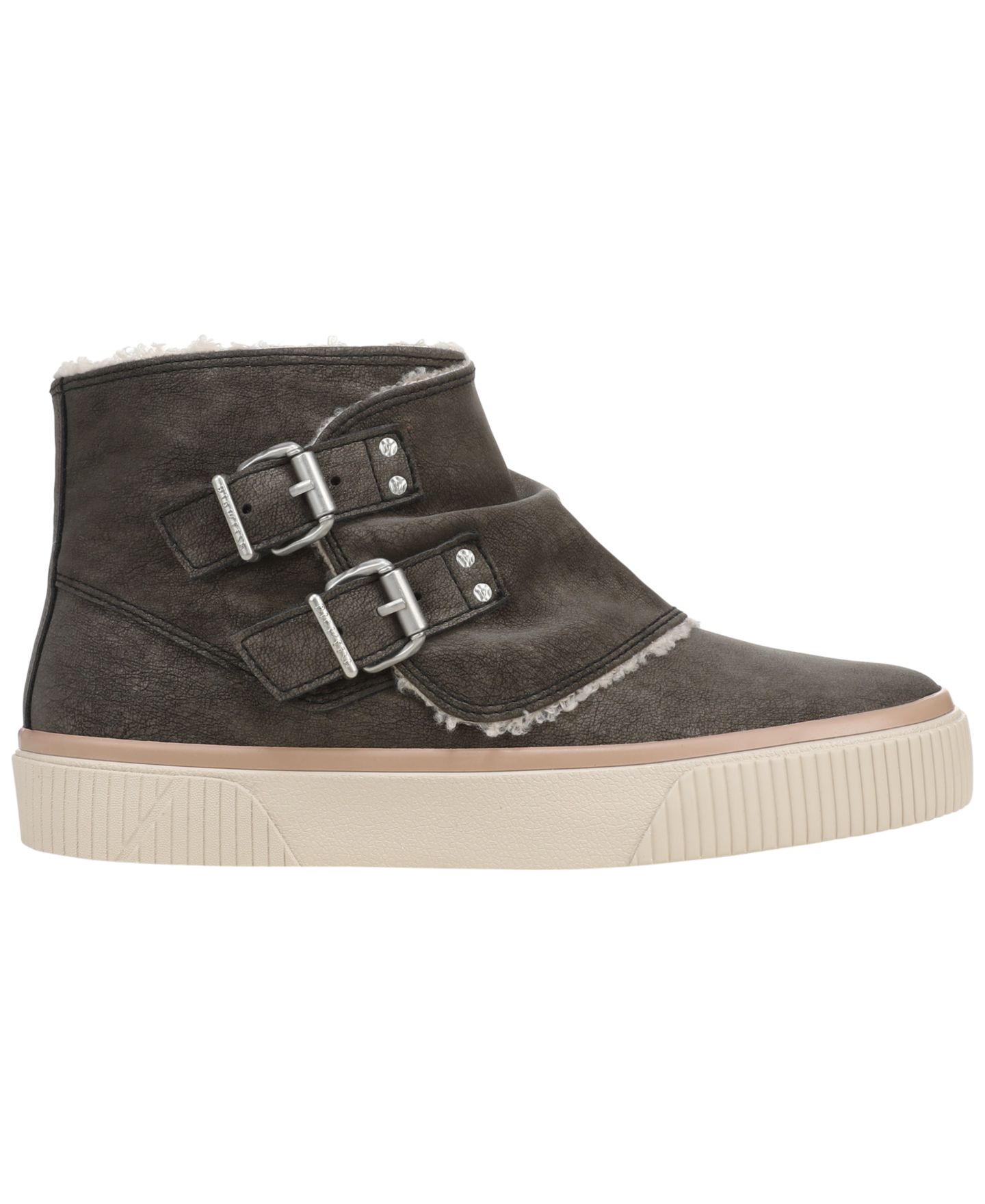 Женские ботинки Blowfish Malibu Antwerp Zip Short Round Toe Booties, цвет: Угольная искусственная кожа — фото 2