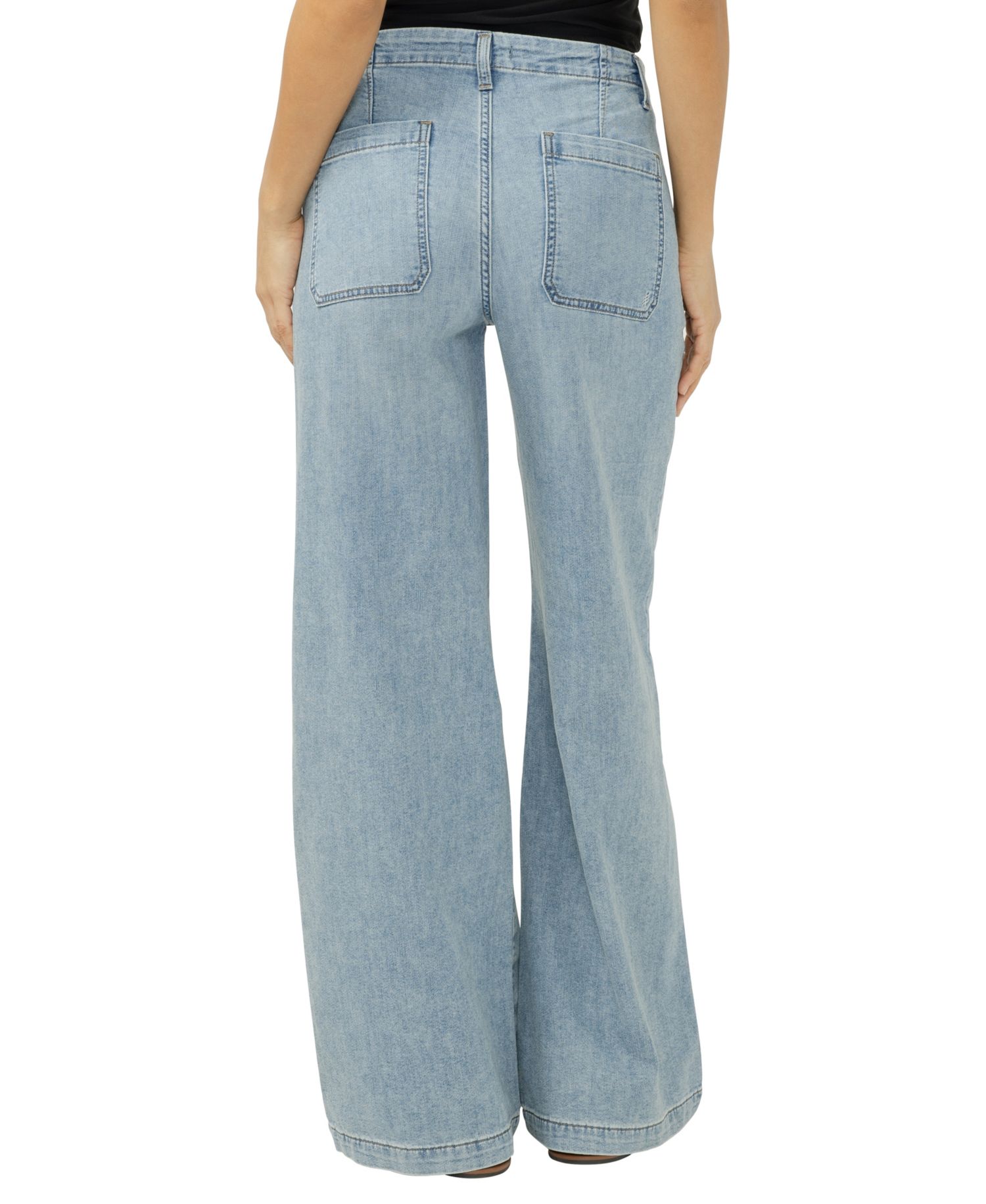 Women's Wide-Leg Knit Flex Jeans