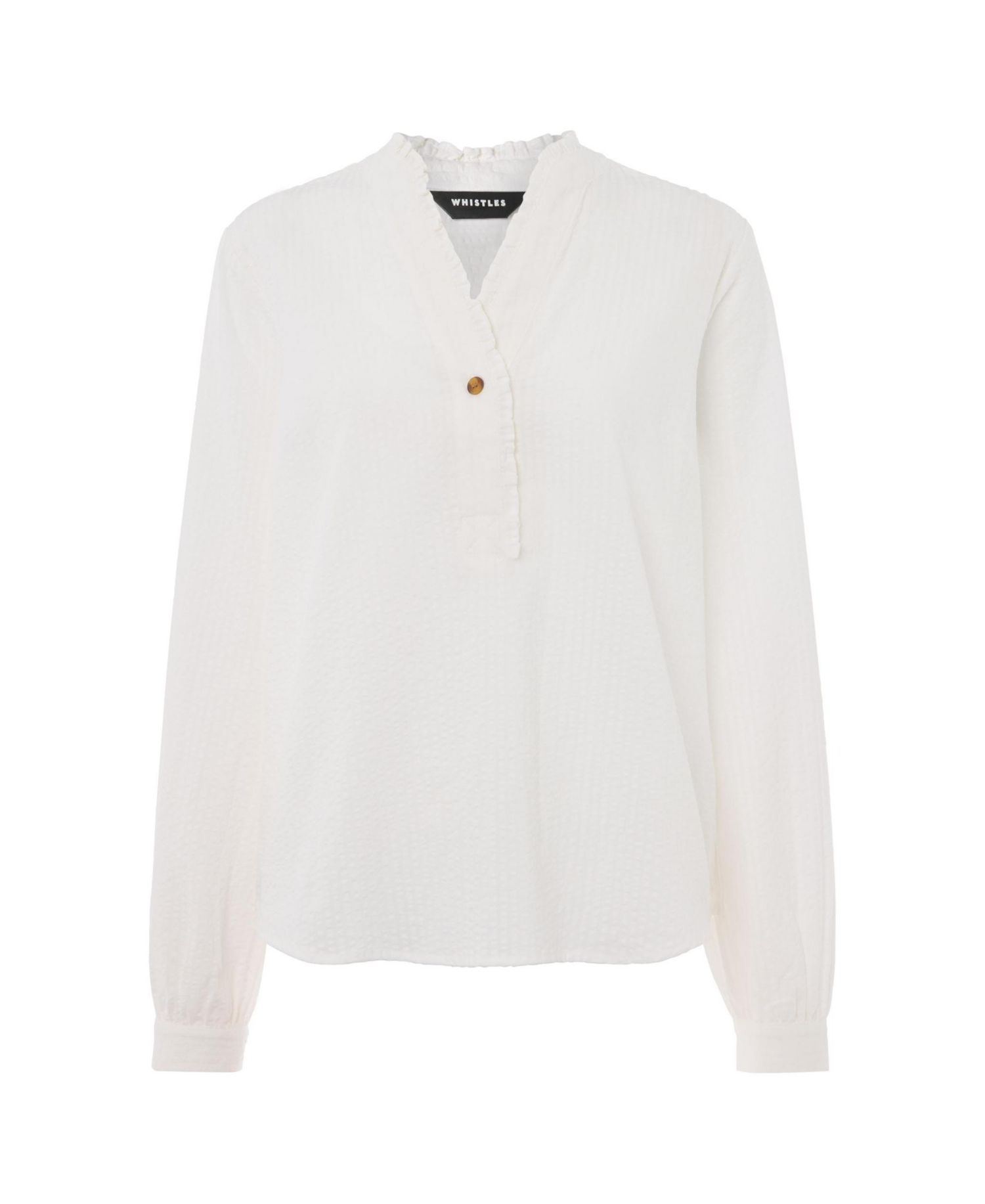Women's Textured Frill Shirt