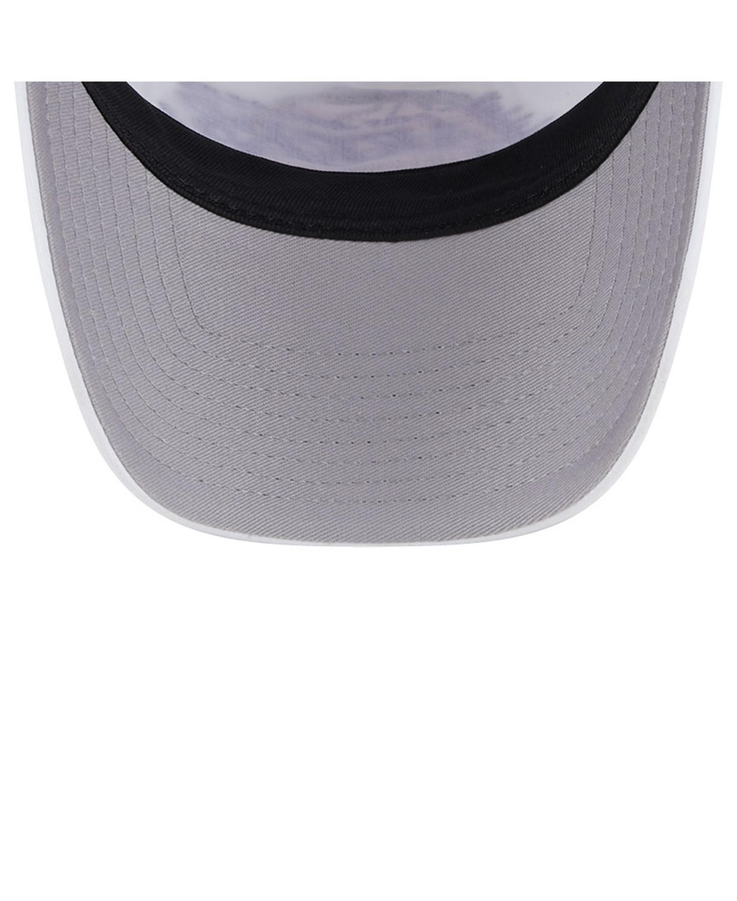 Men's White/Purple Los Angeles Lakers Court Sport Foam A-Frame 9FORTY Adjustable Trucker Hat