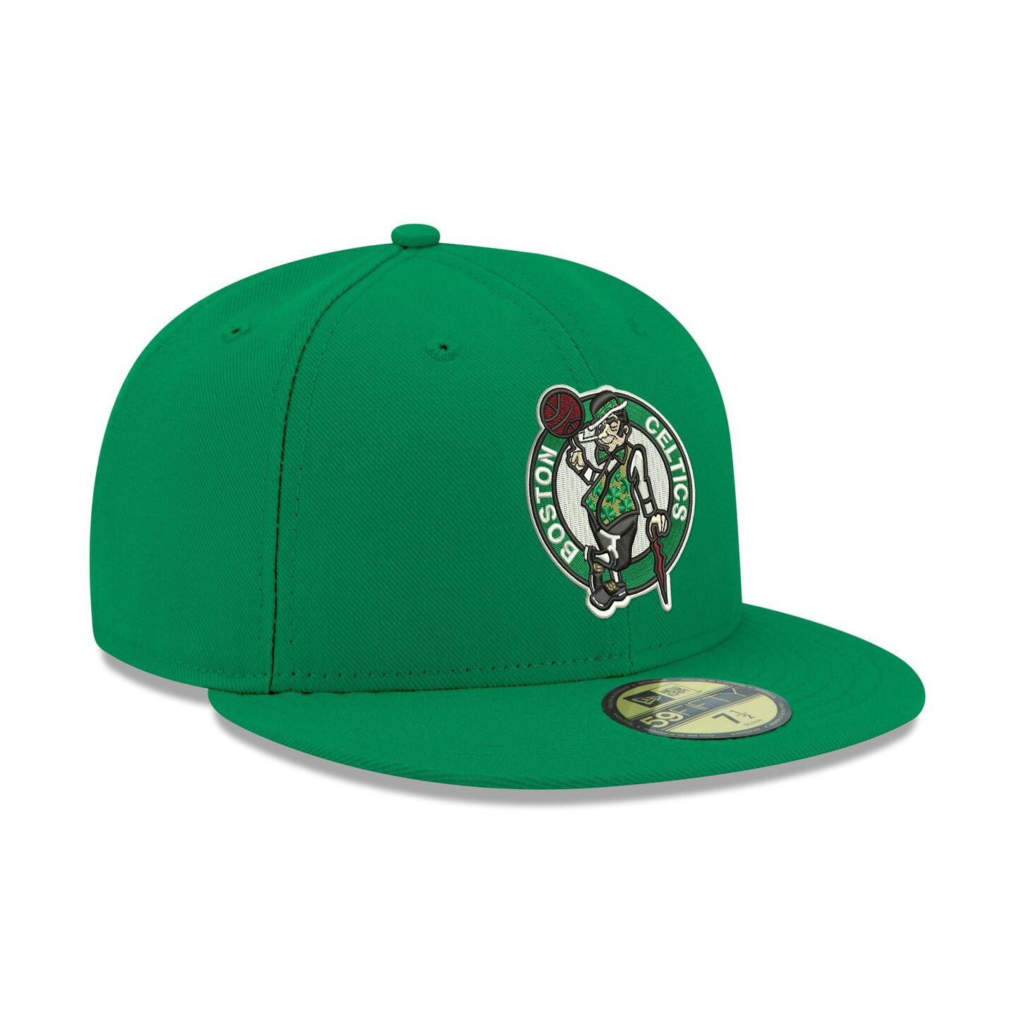 Мужская кепка New Era Kelly Green Boston Celtics Team Color 59FIFTY Fitted Hat — фото 3