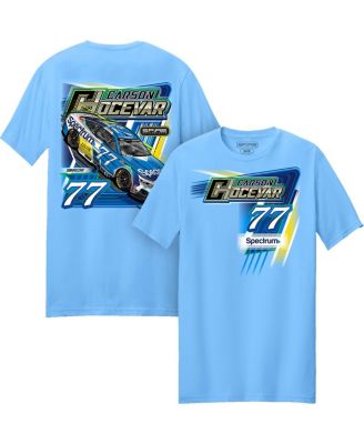 Men's Light Blue Carson Hocevar 77 Spectrum T-Shirt