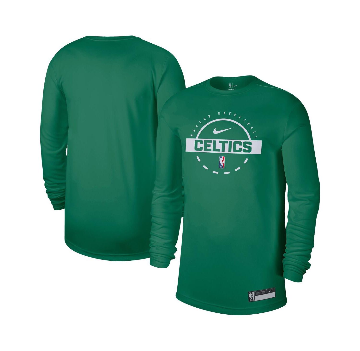 Men's Kelly Green Boston Celtics 2025/26 On-Court Flare Dri-FIT Practice Long Sleeve Tri-Blend T-Shirt