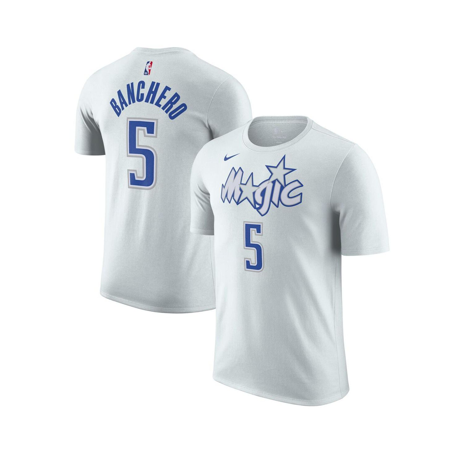 Men's and Women's Paolo Banchero Silver Orlando Magic 2025/26 City Edition Name & Number T-Shirt