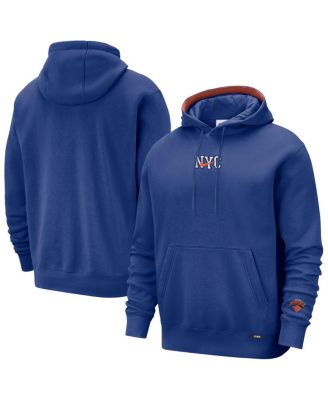 Men's Blue New York Knicks 2025/26 City Edition Courtside Remix Premium Hoodie