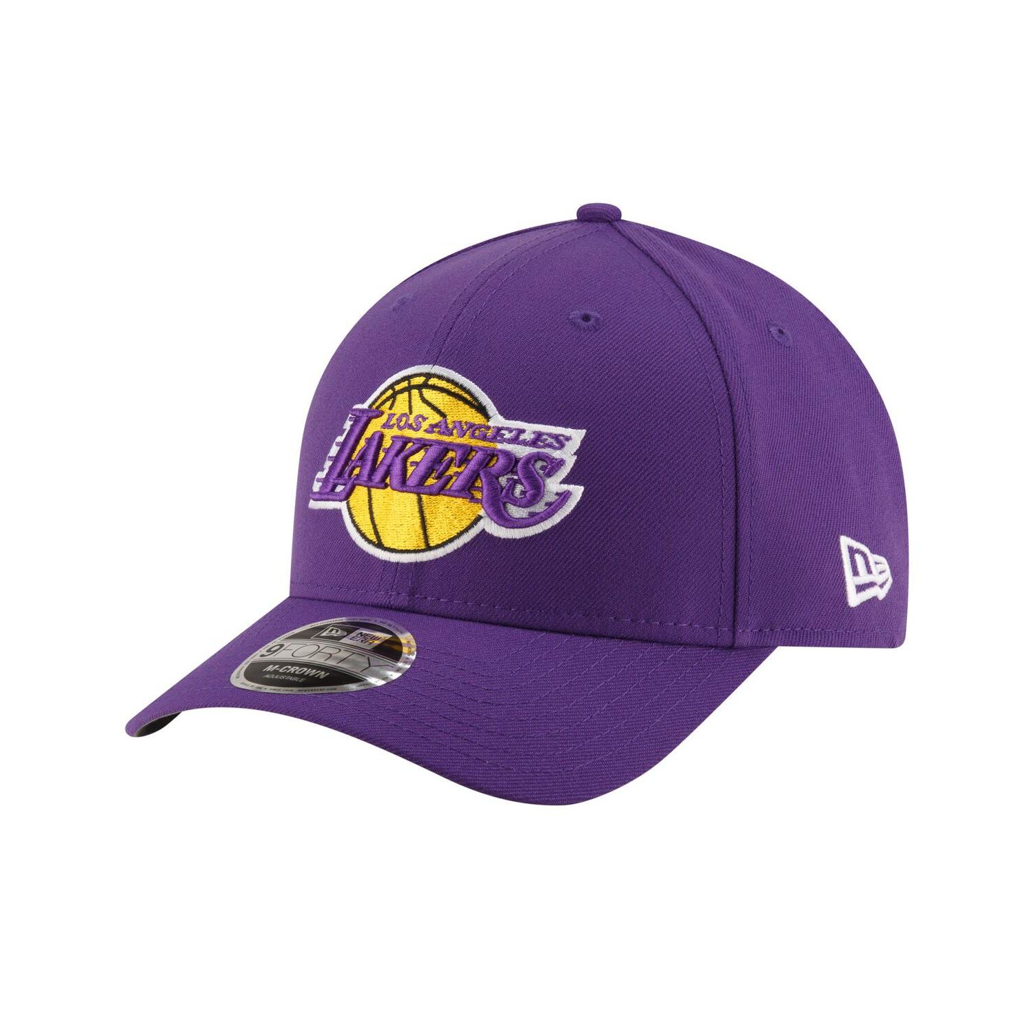 Men's Purple Los Angeles Lakers 9FORTY Stock M-Crown Adjustable Hat