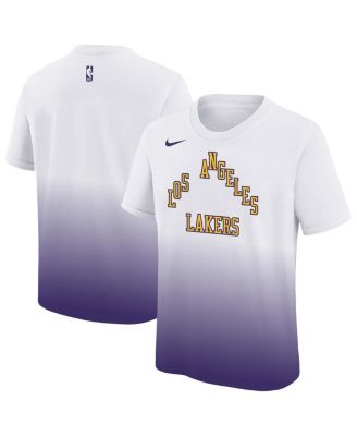 Big Boys and Girls White/Purple Los Angeles Lakers 2025/26 City Edition Max90 T-Shirt