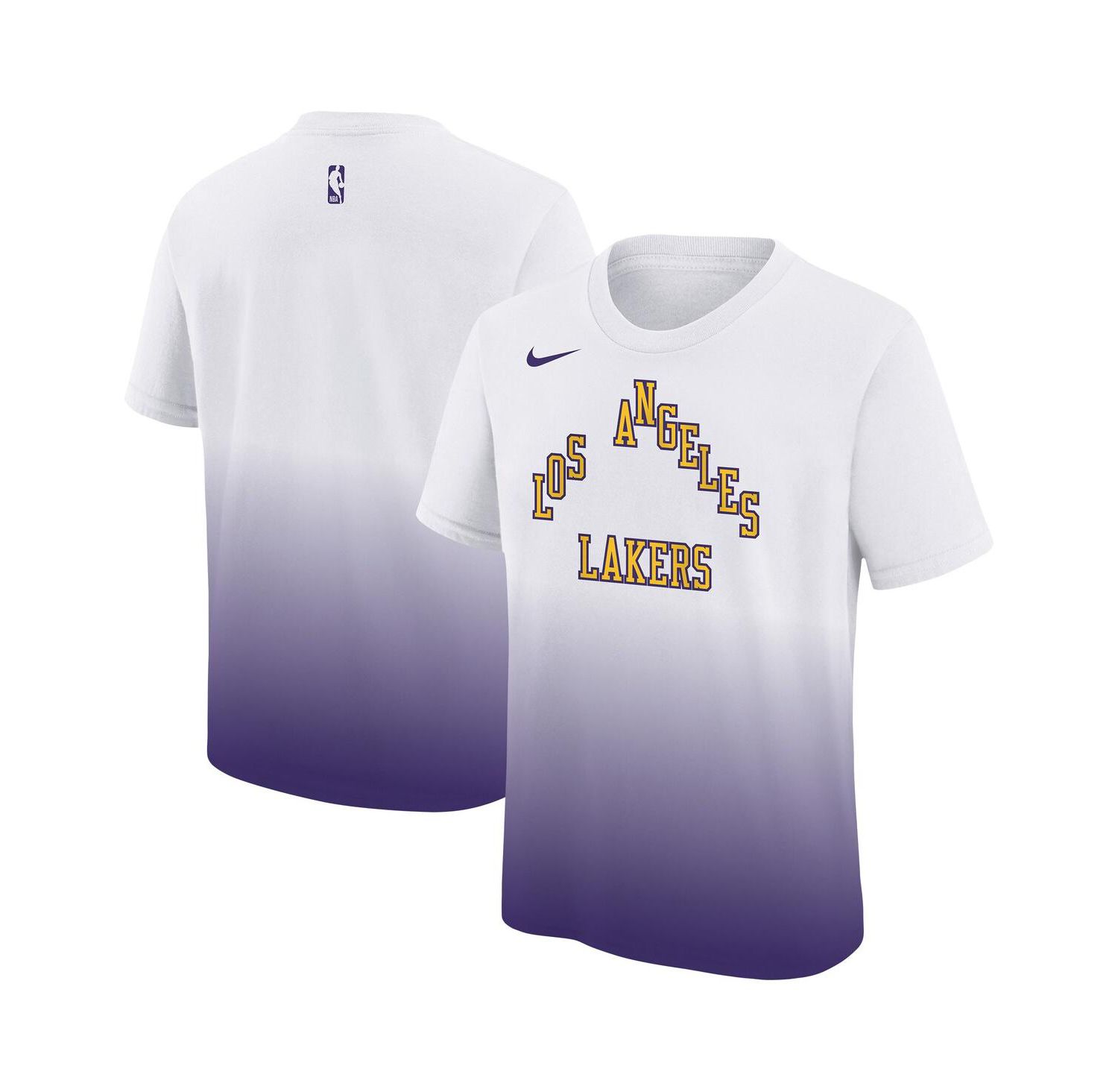 Big Boys and Girls White/Purple Los Angeles Lakers 2025/26 City Edition Max90 T-Shirt