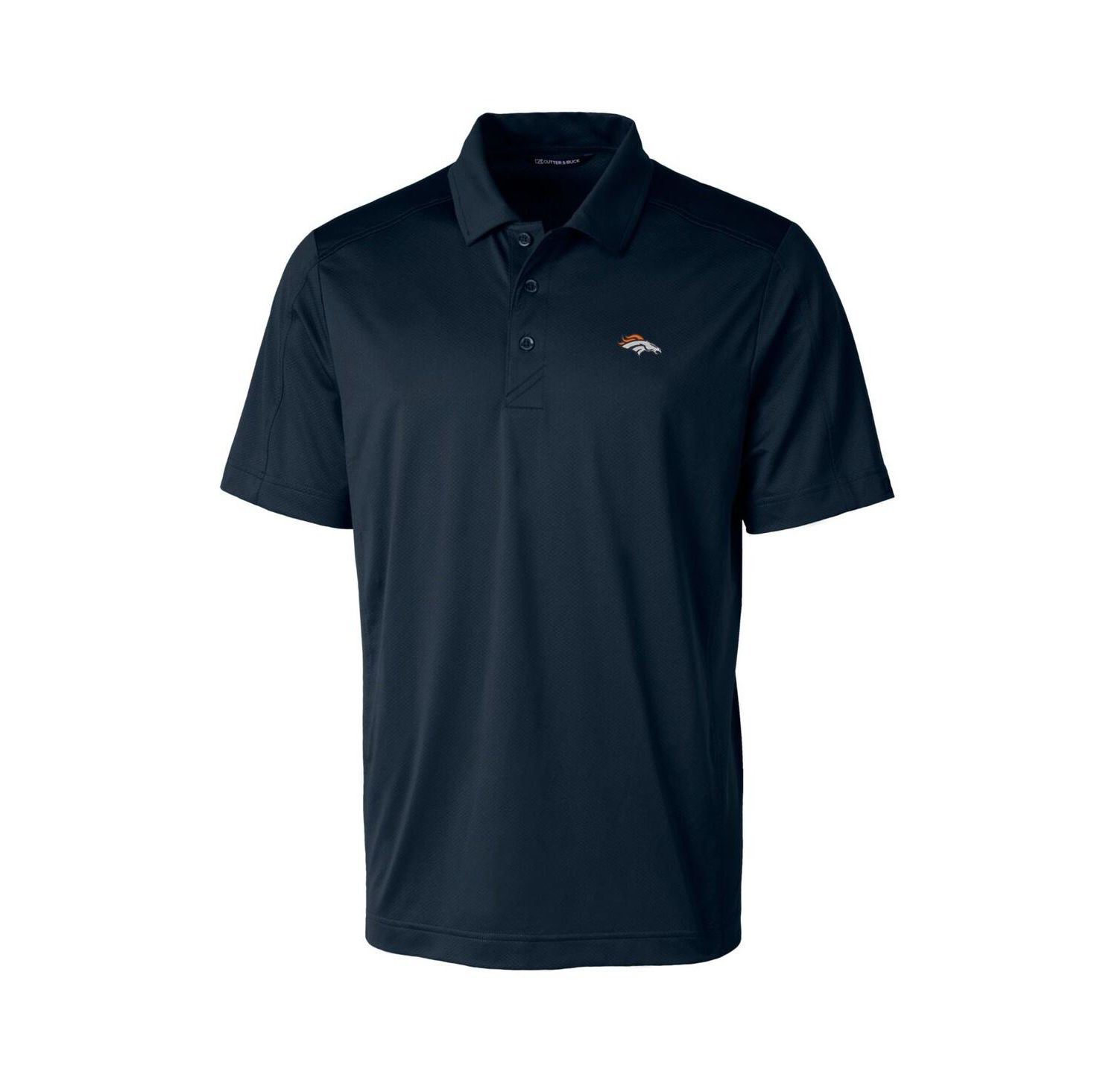Men's Navy Denver Broncos Prospect Textured Stretch Polo Shirt