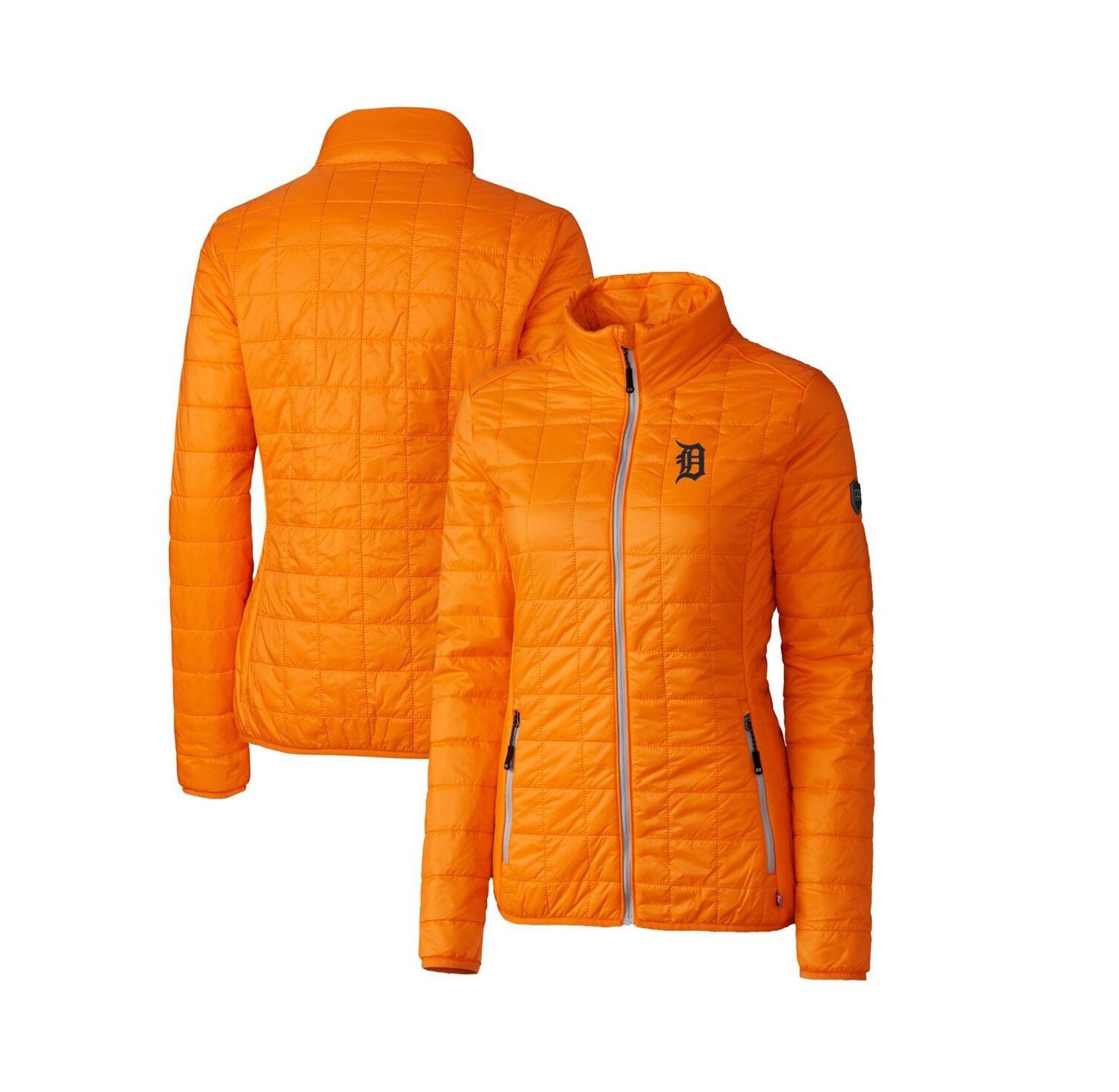 Women's Orange Detroit Tigers Rainier PrimaLoft Eco Full-Zip Puffer Jacket