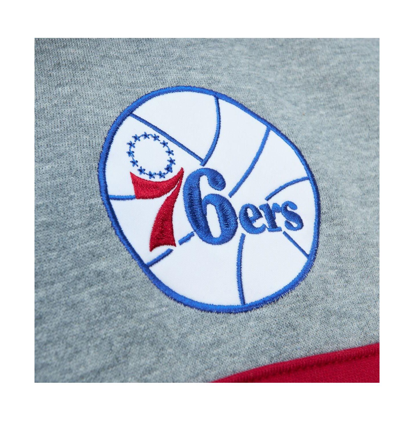 Мужское худи Mitchell & Ness Royal Philadelphia 76ers Fleece Head Coach — фото 3
