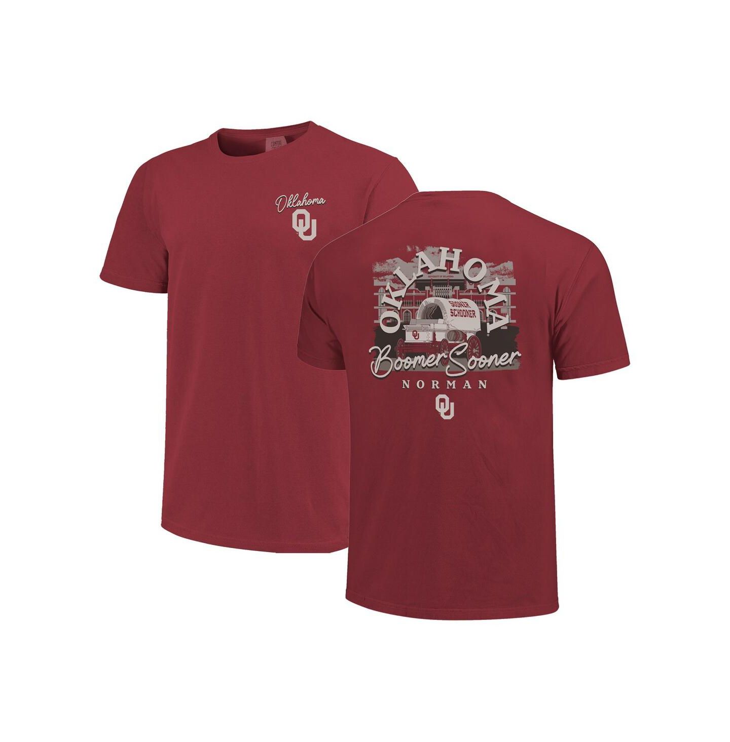 Мужская футболка Image One Crimson Oklahoma Sooners Hyper Local — фото 1