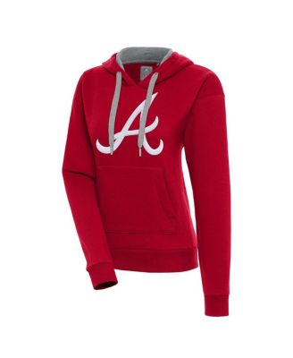 Women's Red Atlanta Braves Victory Pullover Hoodie
