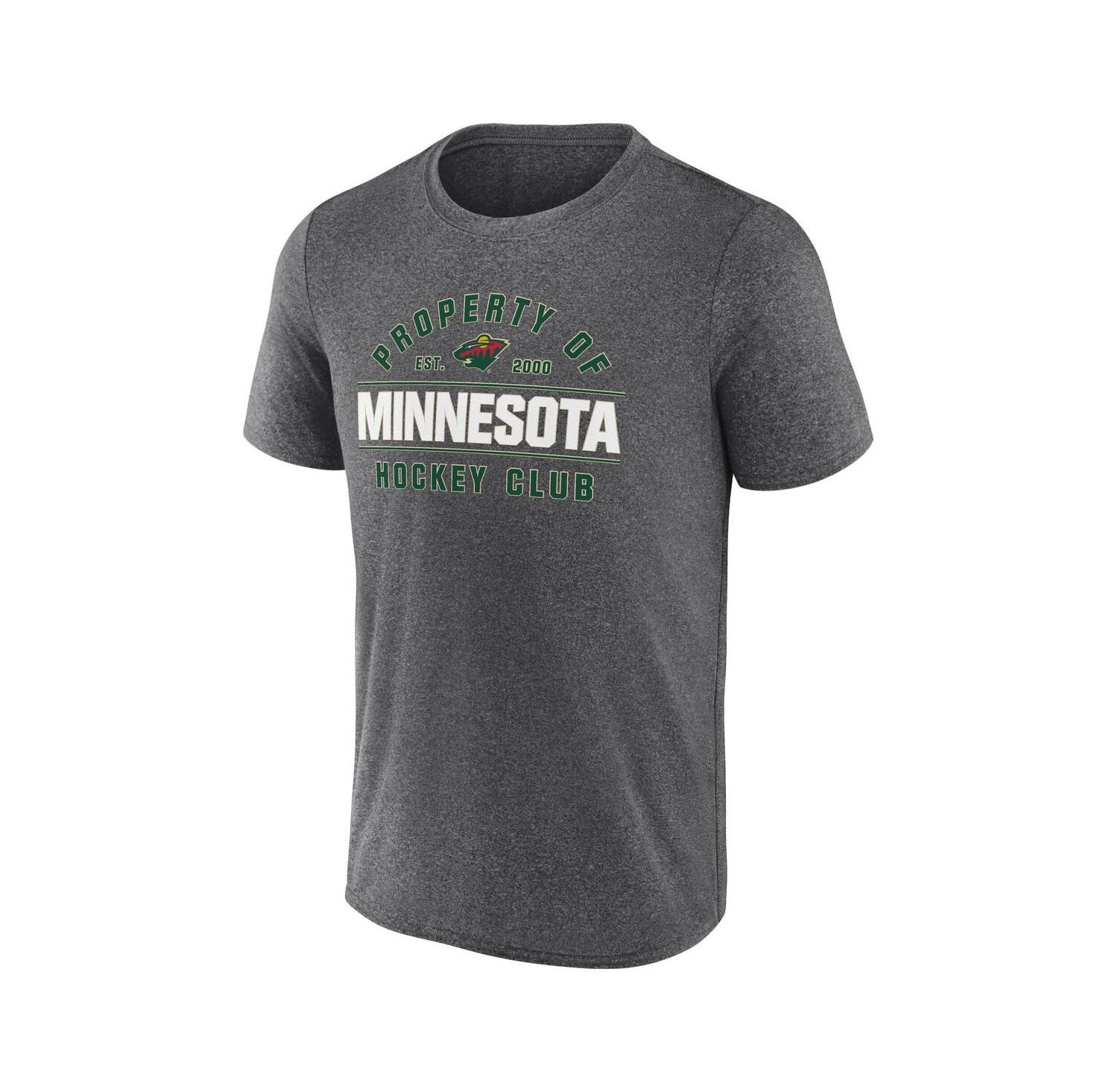 Men's Heather Charcoal Minnesota Wild Property Of T-Shirt