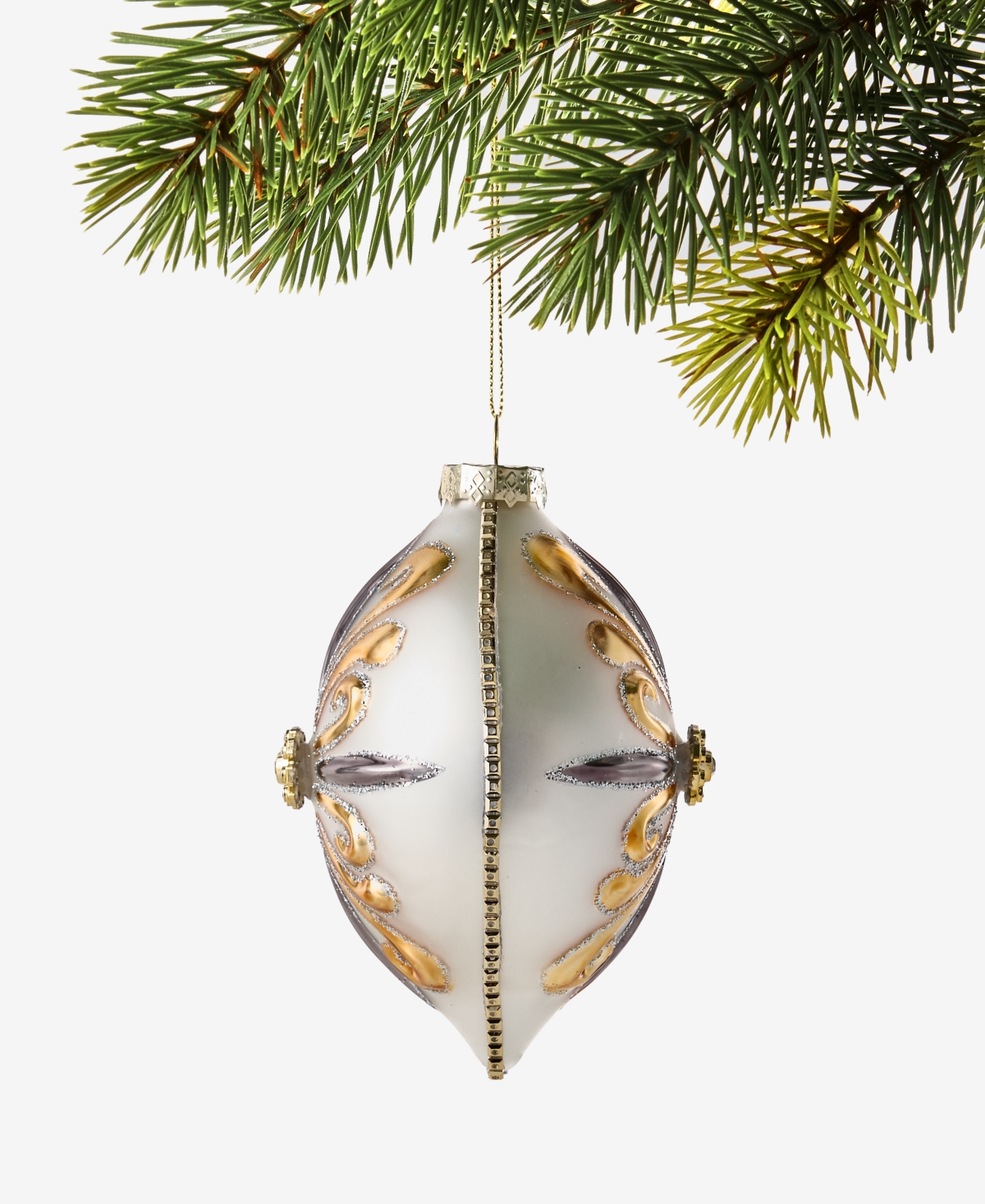 Holiday Lane Blessed with Snowflake Finial Ornament, Macy's Exclusive