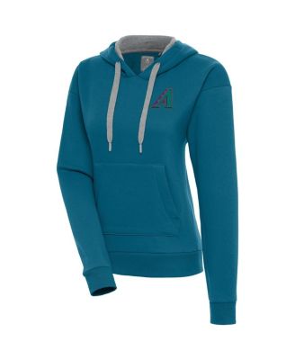 Women's Teal Arizona Diamondbacks Cooperstown Victory Pullover Hoodie