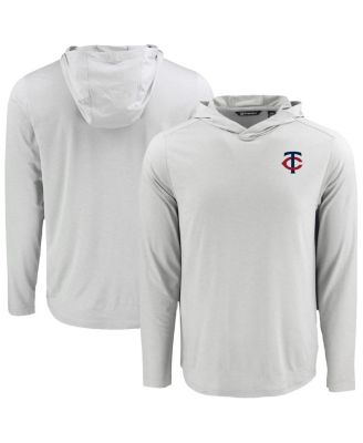 Men's Gray Minnesota Twins Coastline Epic Comfort Eco Hoodie Long Sleeve T-Shirt