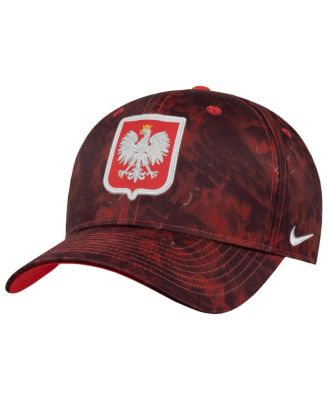 Men's Red Poland National Team Rise A-Frame Adjustable Hat