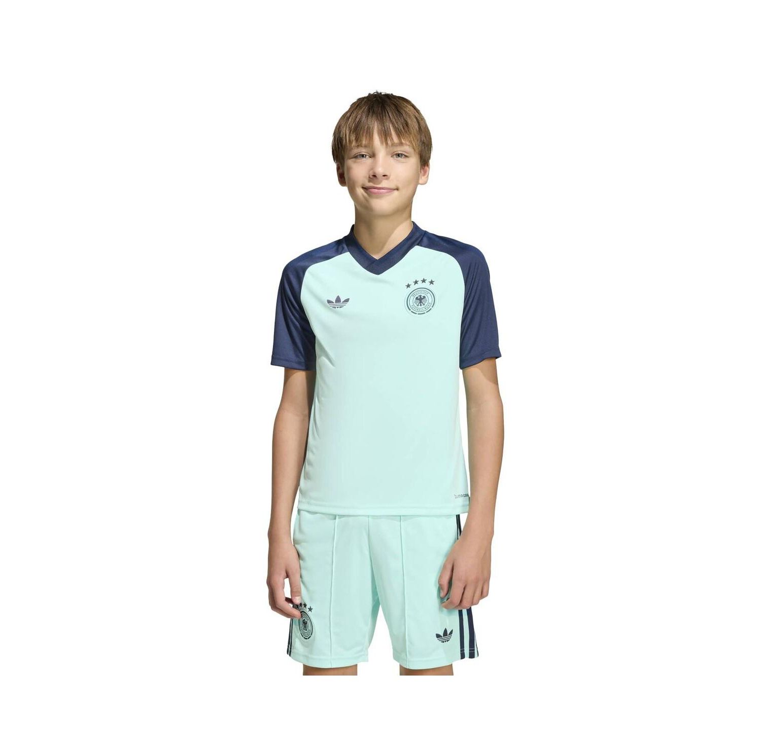 Big Boys and Girls Turquoise Germany National Team 2026 Pre-Match Jersey
