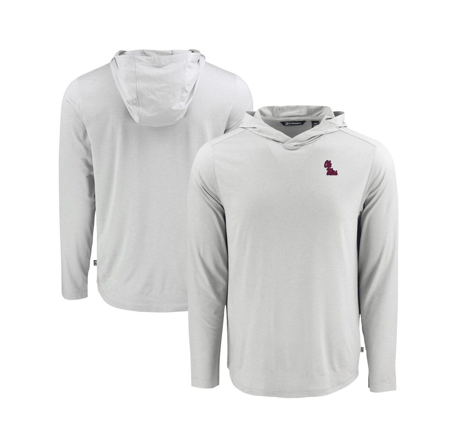 Men's Gray Ole Miss Rebels Coastline Epic Comfort Eco Long Sleeve Hoodie T-Shirt