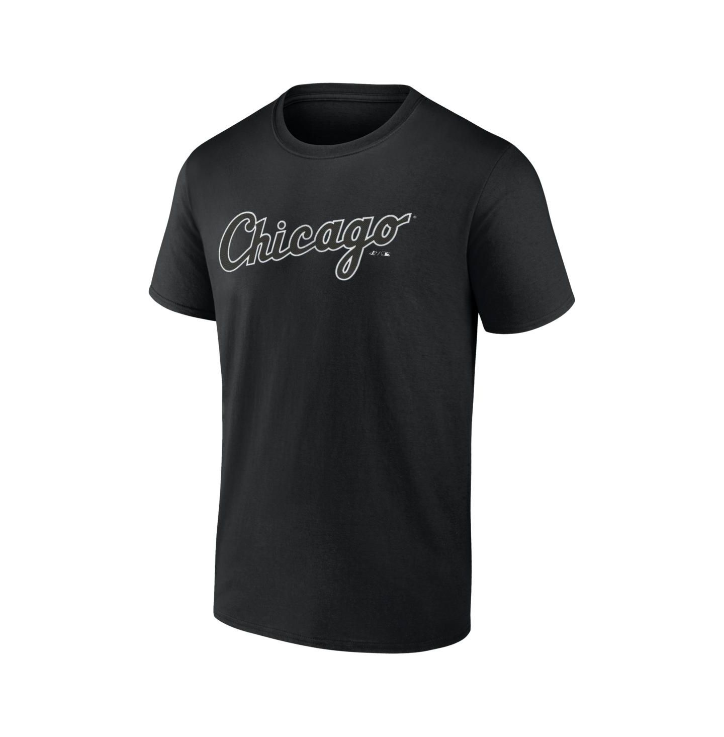 Мужская футболка Logo Athletic Black Chicago White Sox Wordmark — фото 2